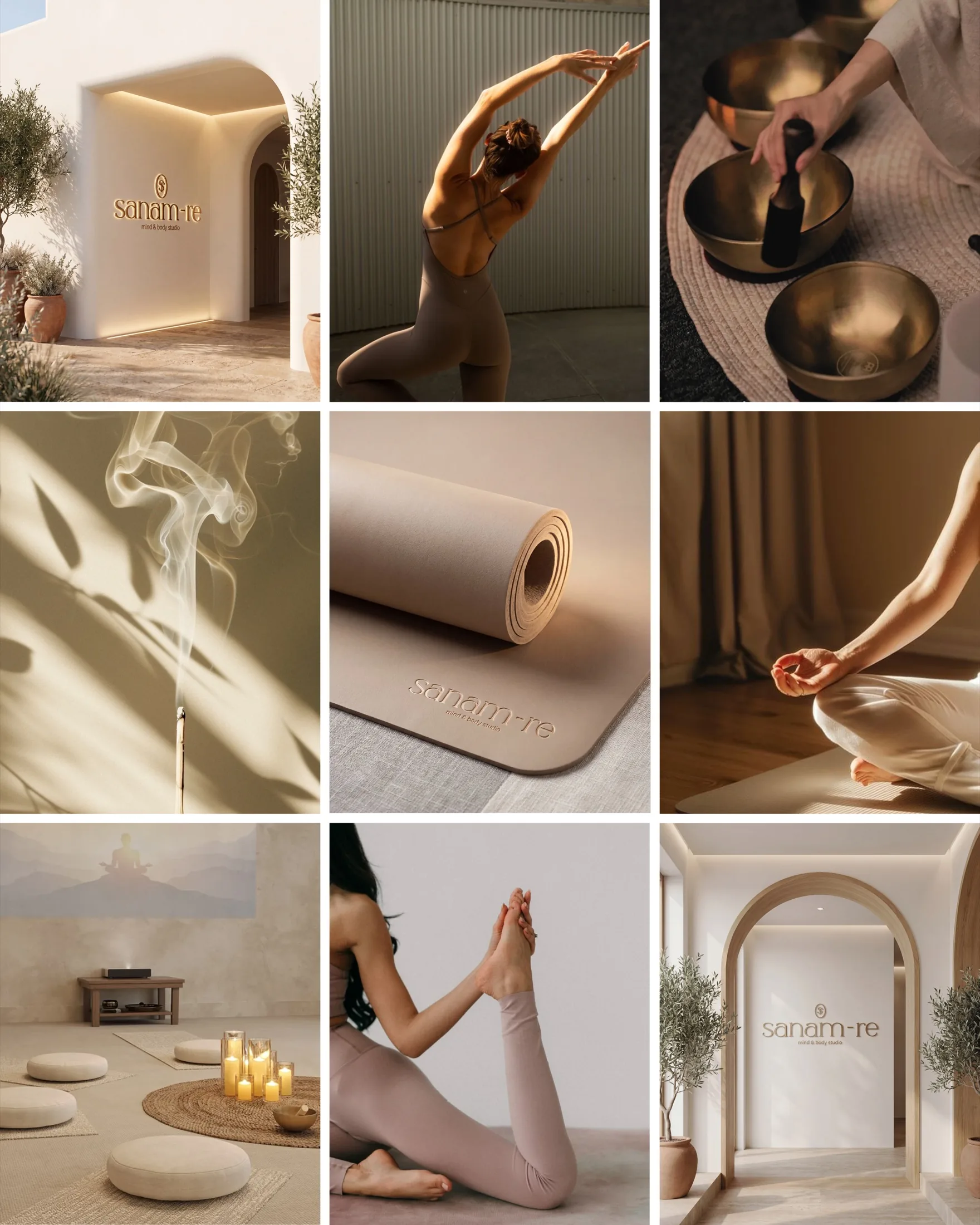 Sanam-Re Wellness Studio — social grid